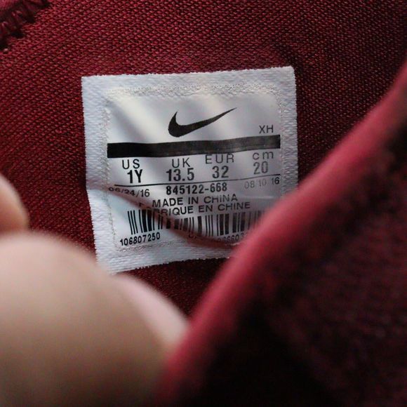 NIKE LEBRON SOLDIER BOYS 1Y CHILDRENS Maroon SHOES SNEAKERS 845122 - 668 - Picture 6 of 12